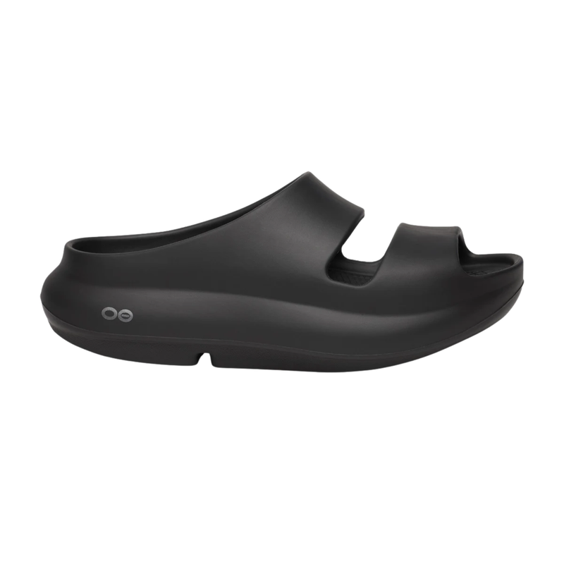 OOfos OOyea Plus Two Strap Sandals - Black
