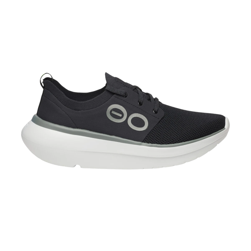 OOfos Men's OOmy Stride Shoes - White/Black