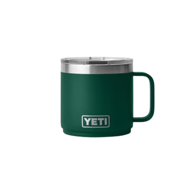 YETI Rambler 14 oz Stackable Mug - Black Forest Green