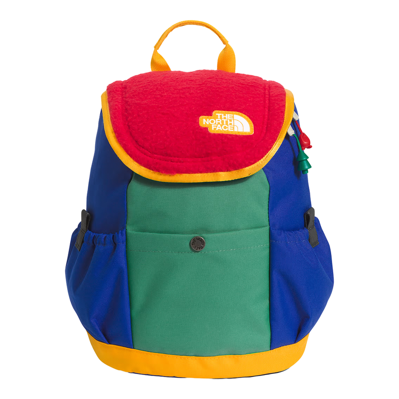 The North Face Youth Mini Explorer Backpack - TNF Red/Deep Grass Green/TNF Blue/Summit Gold