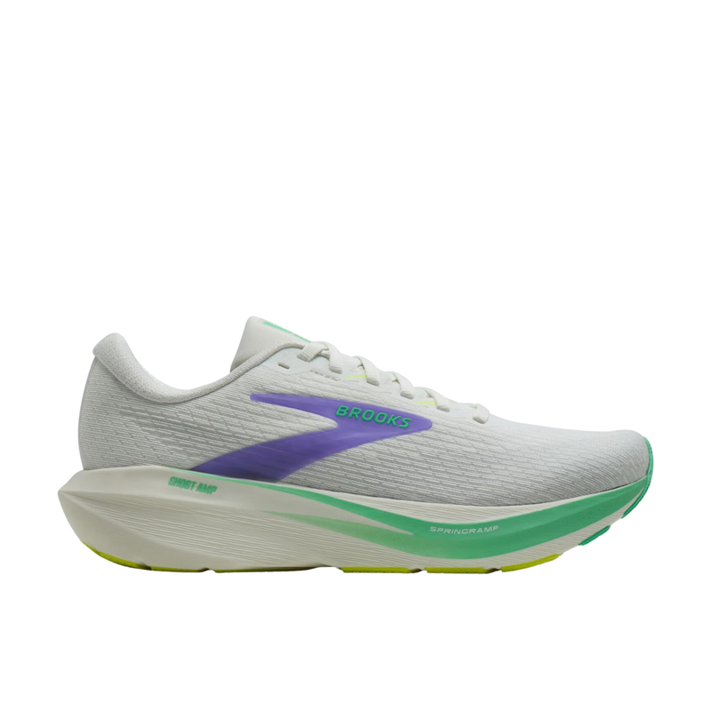 Brooks Women's Ghost Amp Running Shoes - Grey/Grey/Paradise Green