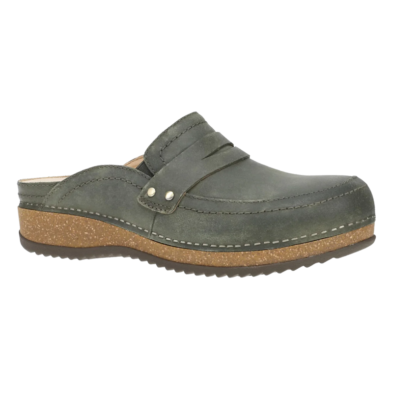 Dansko Women's Maggy Clogs - Olive Leather