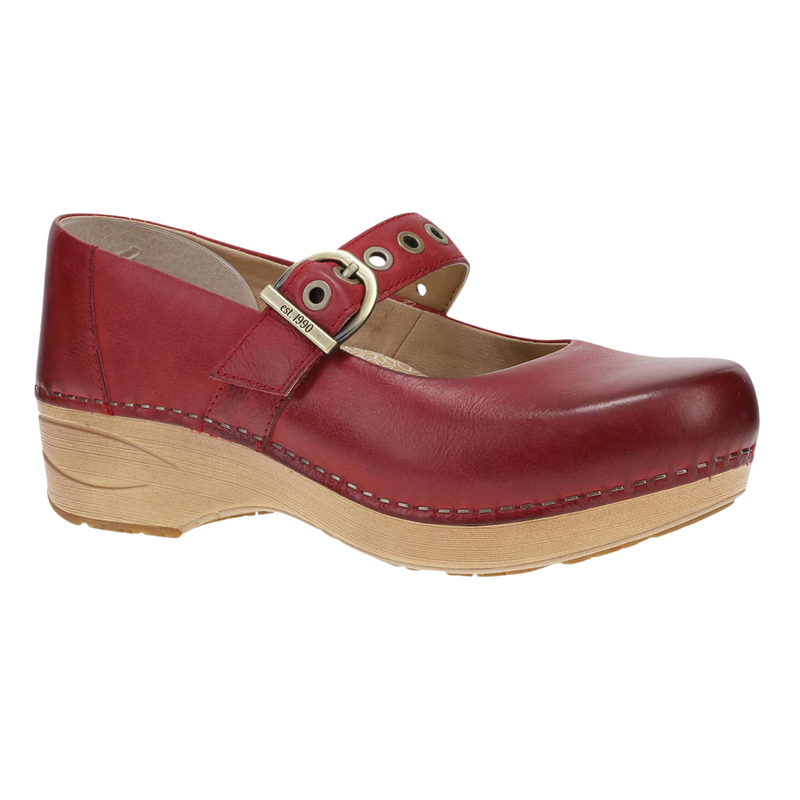 Dansko Women's XP 2.0 Mary Jane Clogs - Red Leather