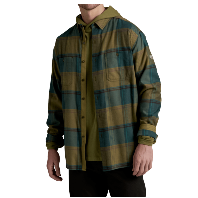Kuhl Men's Fugitive Flannel Long Sleeve - Olive Fusion