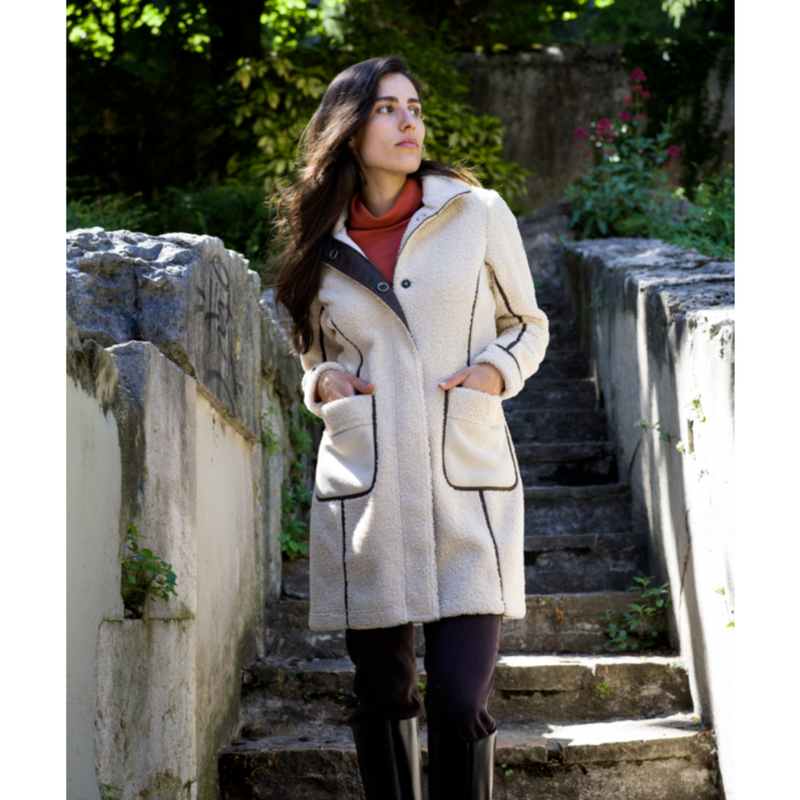 Kuhl Women's Durango Sherpa Long Jacket - Natural