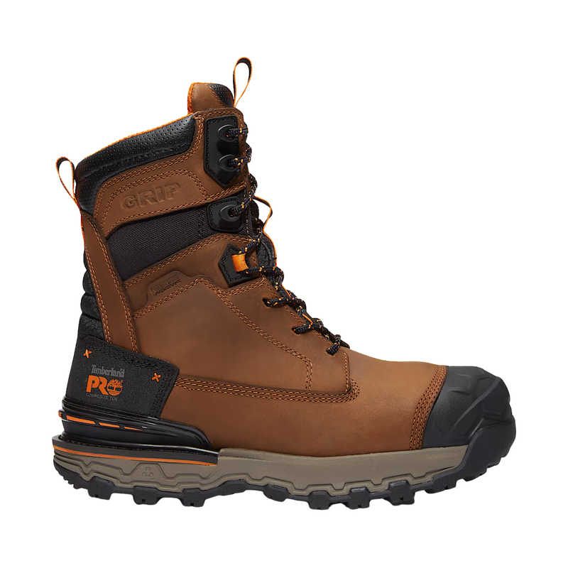 Timberland Pro Men's Boondock Ultralight 8 Inch Composite Toe Waterproof Work Boots - Light Brown