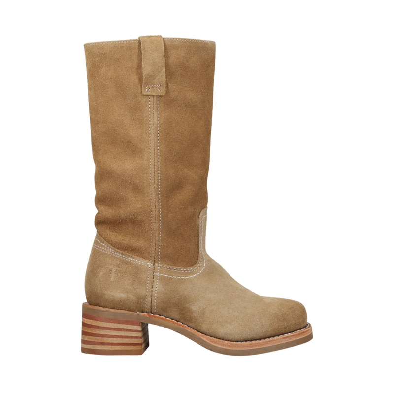 Frye Women's Campus 12R Boots - Tan Buck