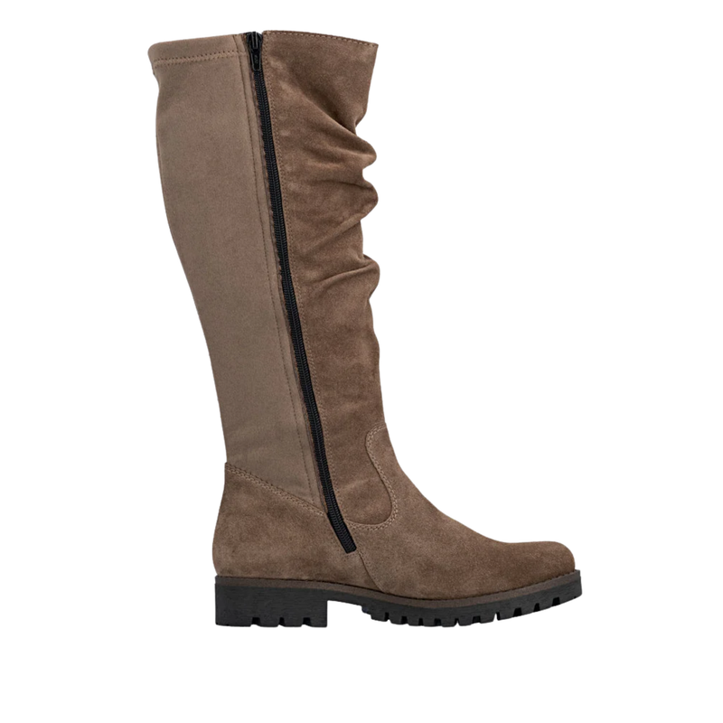 Rieker Women's Payton Tall Suede Boots - Wood