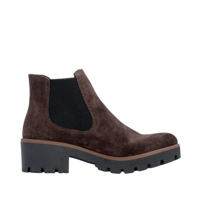 Rieker Women's Amalia Suede Boots - Rancho/Schwarz