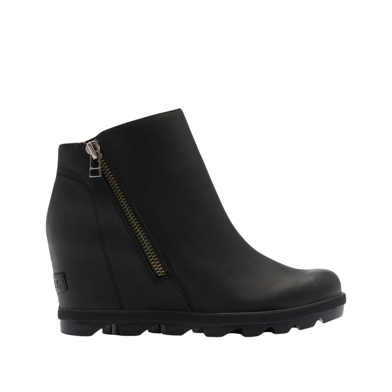 Sorel Women's Joan Rhapsody Zip Women's Wedge Boots - Black