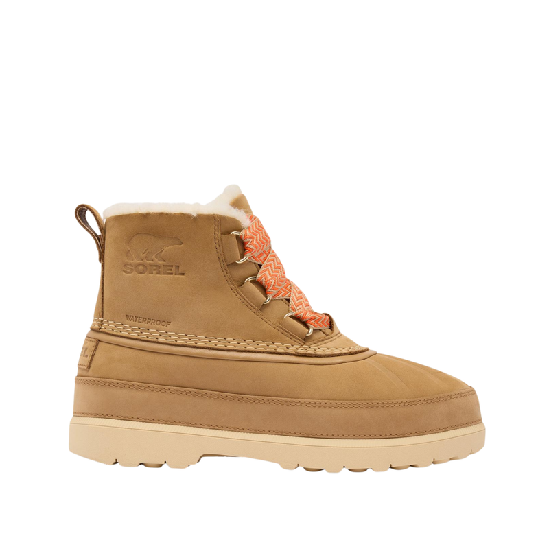 Sorel Women's Ambler Fireside Chukka Waterproof Winter Boots - Caribou Buff/Caribou Beige