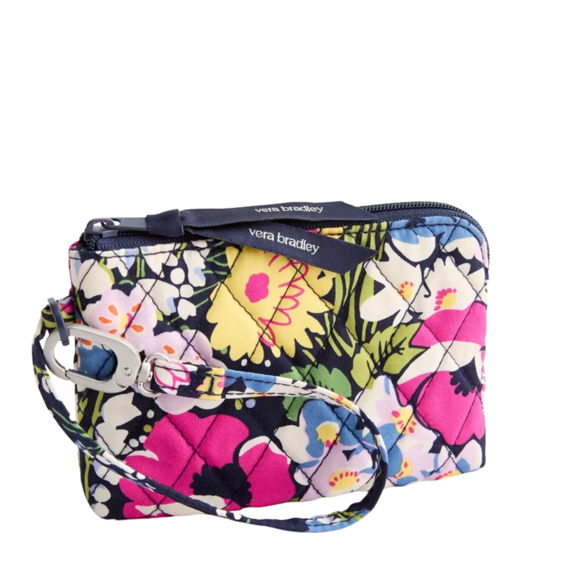Vera Bradley Clip and Zip Wristlet - Poppy Fields in Premium Cotton