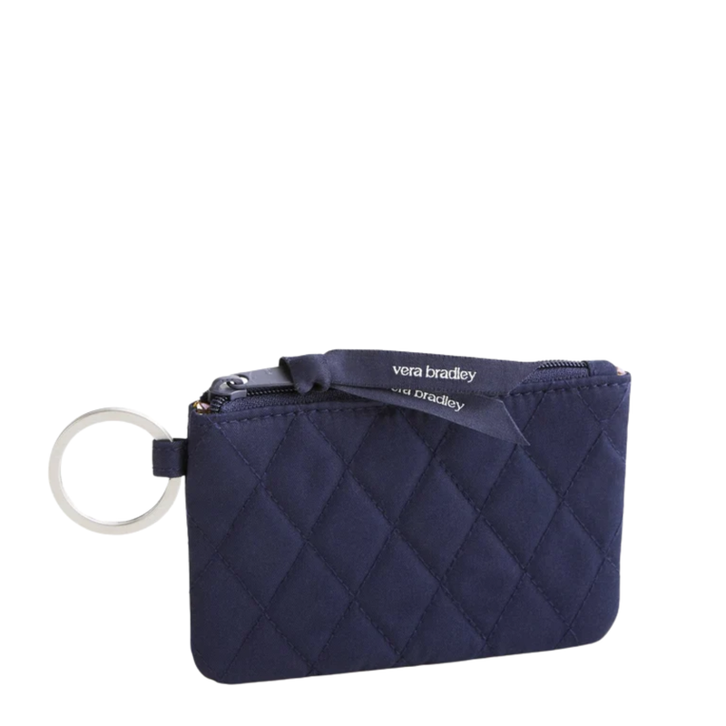 Vera Bradley Zip ID Case - Peacoat in Premium Cotton