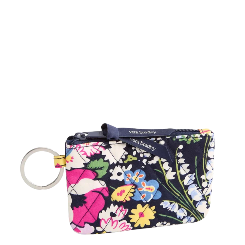 Vera Bradley Zip ID Case - Poppy Fields in Premium Cotton