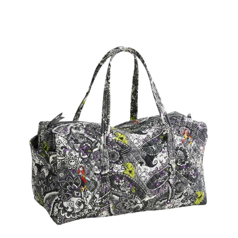 Vera Bradley Disney Tim Burton's The Nightmare Before Christmas Large Original Duffel - The Nightmare Before Christmas Paisley in Premium Cotton