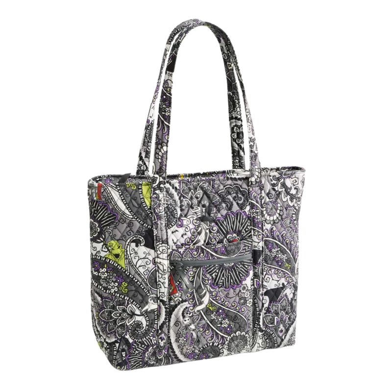 Vera Bradley Disney Tim Burton's The Nightmare Before Christmas Original Vera Tote - The Nightmare Before Christmas Paisley in Premium Cotton