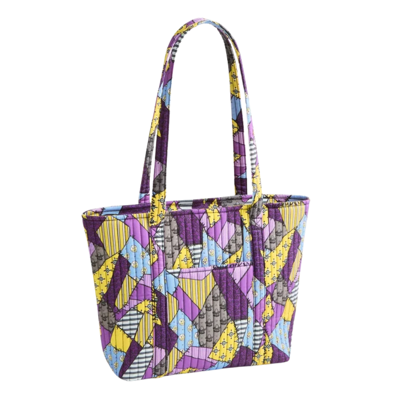 Vera Bradley Disney Tim Burton's The Nightmare Before Christmas Small Original Vera Tote - The Nightmare Before Christmas Patchwork in Premium Cotton