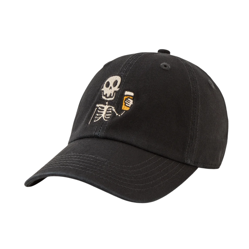 Life Is Good Skeleton Beer Chill Cap - True Black