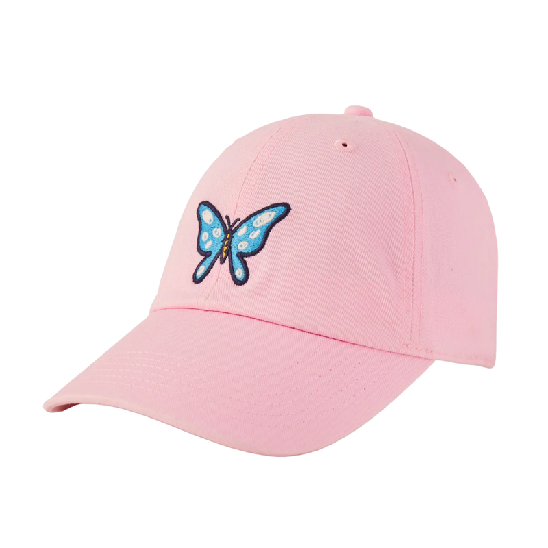 Life Is Good Adult Unisex Vintage Butterfly Chill Cap - Seashell Pink