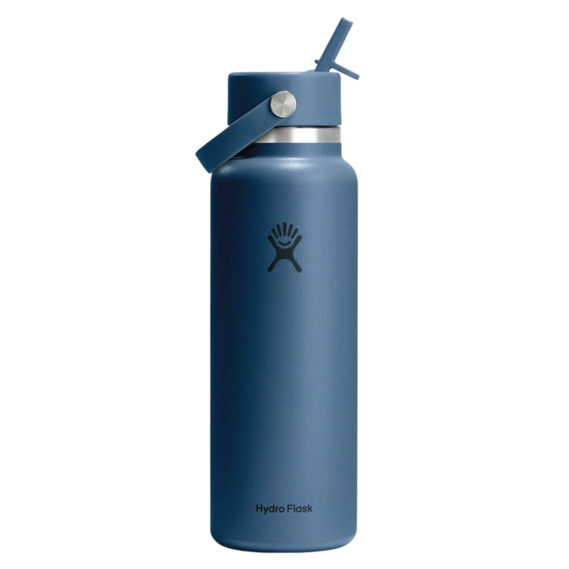 Hydro Flask 40 oz Wide Mouth with Flex Straw Cap - Harbor Blue