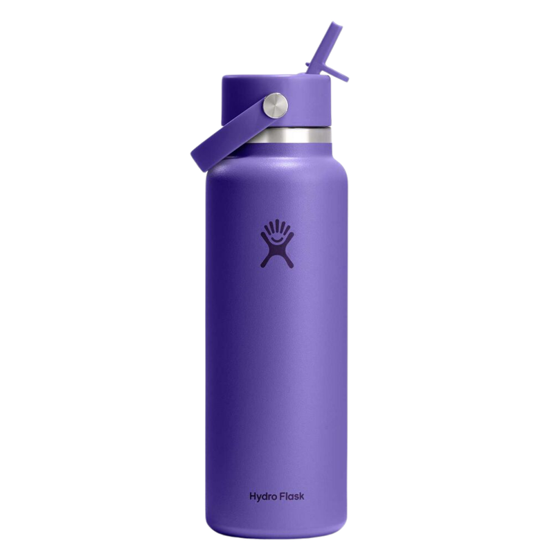 Hydro Flask 40 oz Wide Mouth with Flex Straw Cap - Utopia Purple