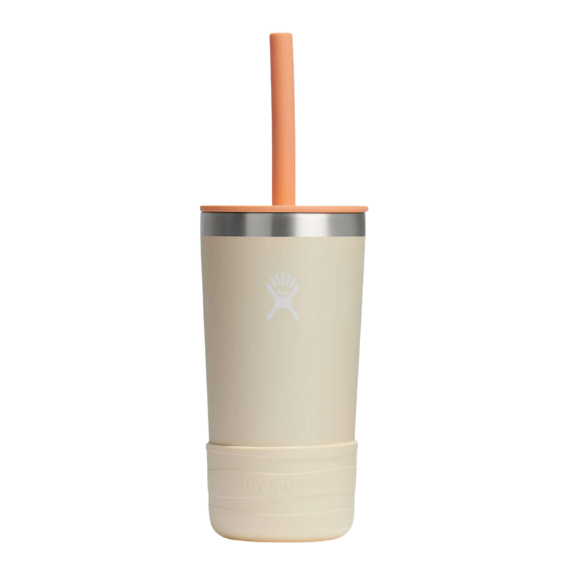 Hydro Flask Kids' 12 oz Tumbler With Straw Lid and Boot - Coconut