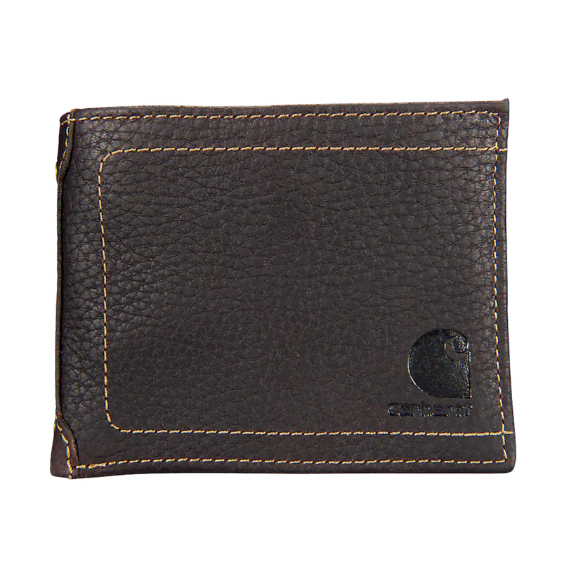 Carhartt Pebble Leather Passcase Wallet - Dark Brown