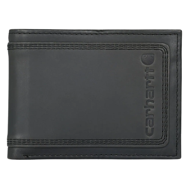 Carhartt Leather Triple Stitched Passcase - Black