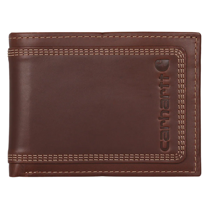 Carhartt Leather Triple Stitched Passcase - Dark Brown