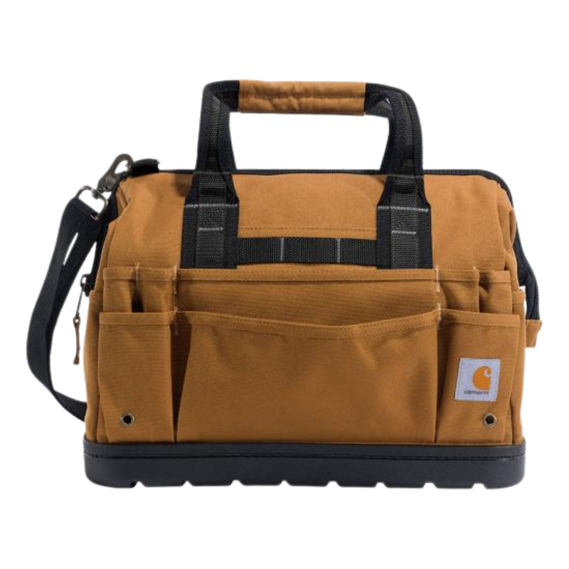 Carhartt 16 Inch Molded Base Heavyweight Tool Bag - Carhartt Brown