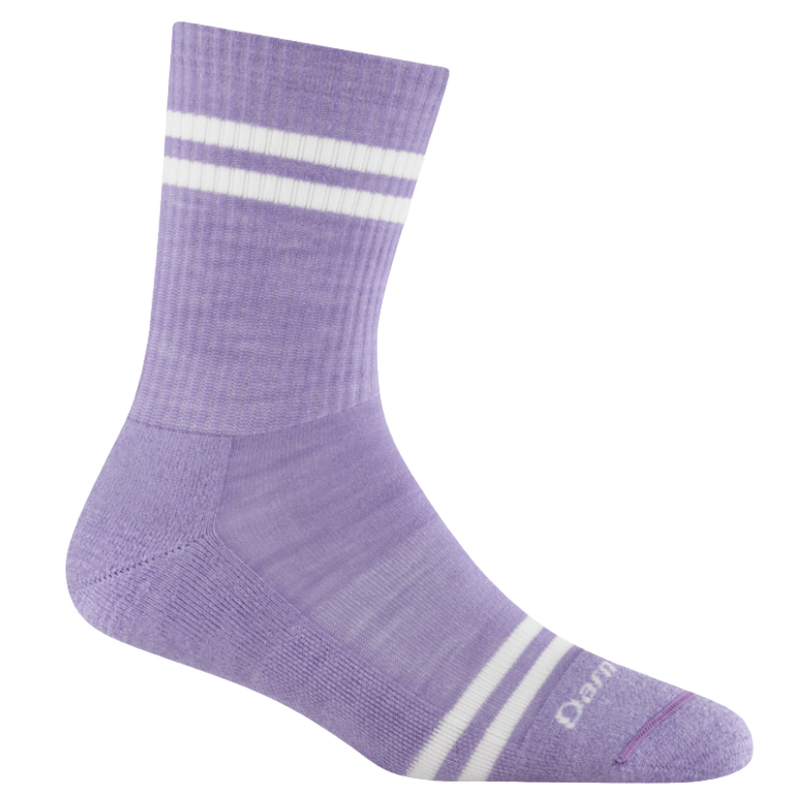 Darn Tough Vermont Women's Daily Stripe Micro Crew Socks - Lavender
