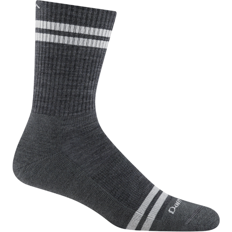 Darn Tough Vermont Men's Daily Stripe Micro Crew Socks - Gray