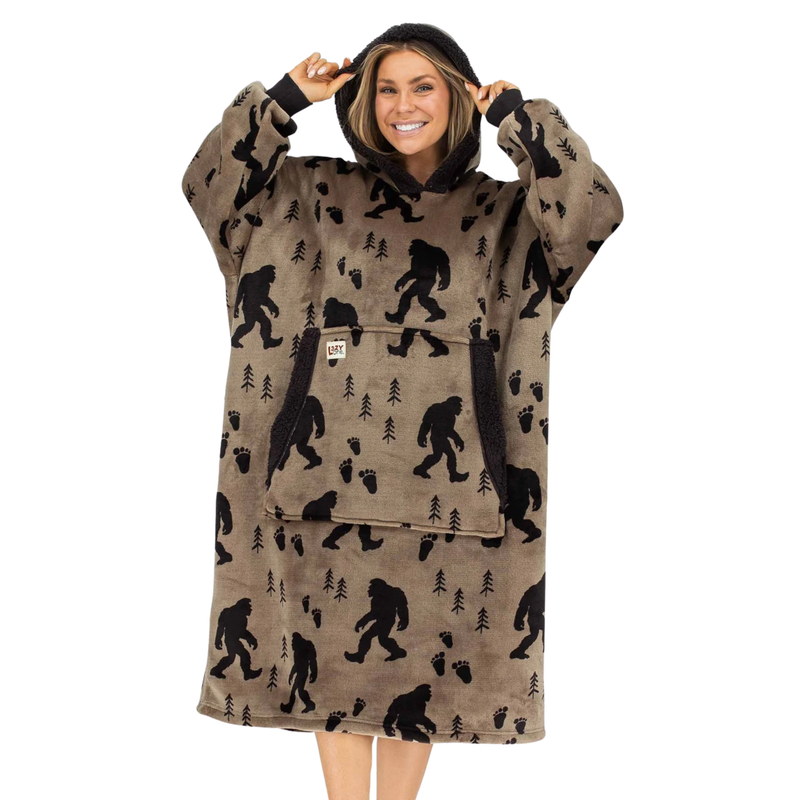Lazy One Bigfoot Blanket Hoodie - Dried Herb Green