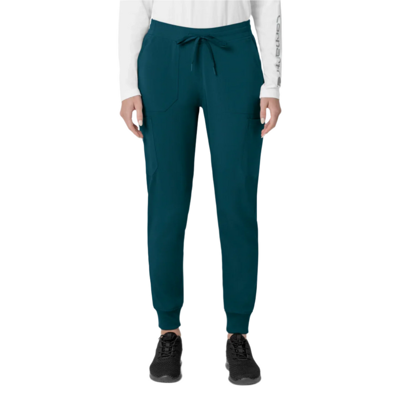 Carhartt Women's Force Cross Flex Cargo Jogger Scrub Pant - Caribbean