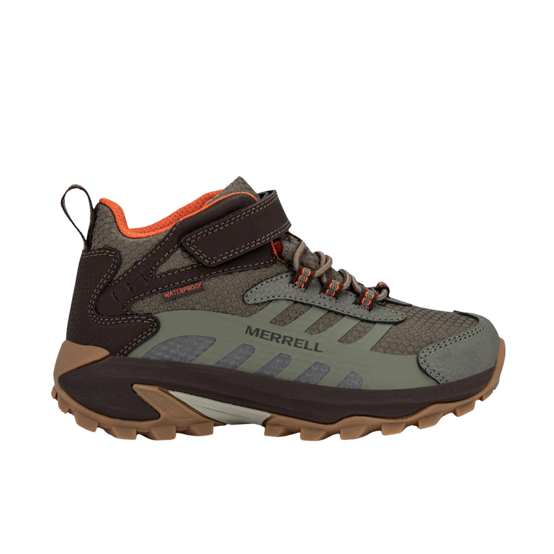 Merrell Kids' Moab Speed 2 Mid AC Hiking Boots - Brown/Orange