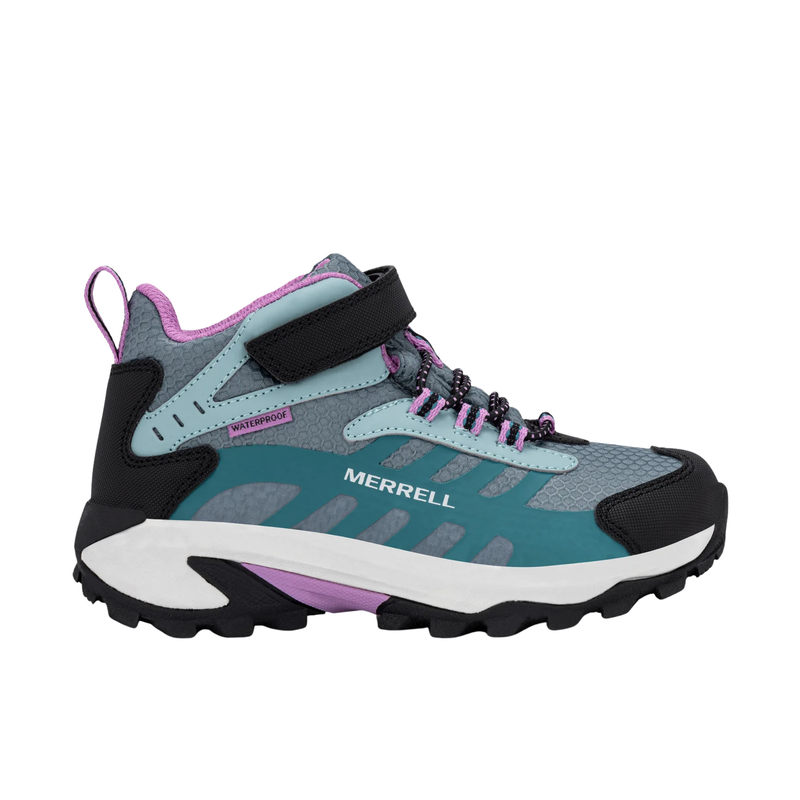 Merrell Kids' Moab Speed 2 Mid AC Hiking Boots - Sage/Black