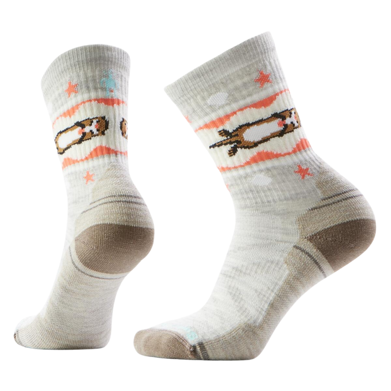 Smartwool Women's Hike Light Cushion Otter Float Crew Socks - Ash
