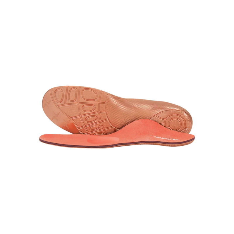 Aetrex Women's Premium Memory Foam Medium to High Arch With Metatarsal Support Orthotics - Peach