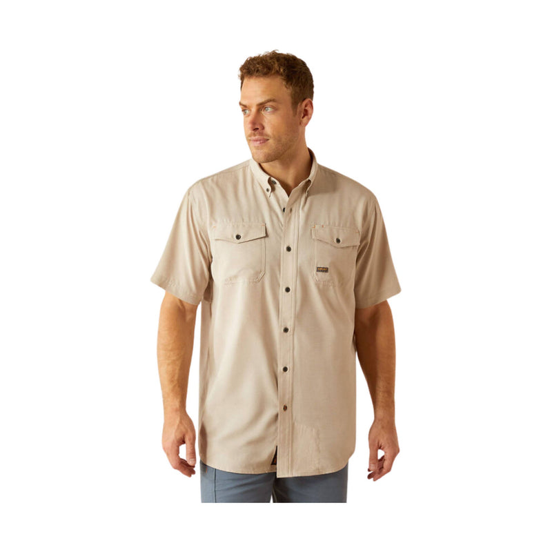 Ariat Men's Made Tough VentTEK DuraStretch Work Shirt - Island Fossil