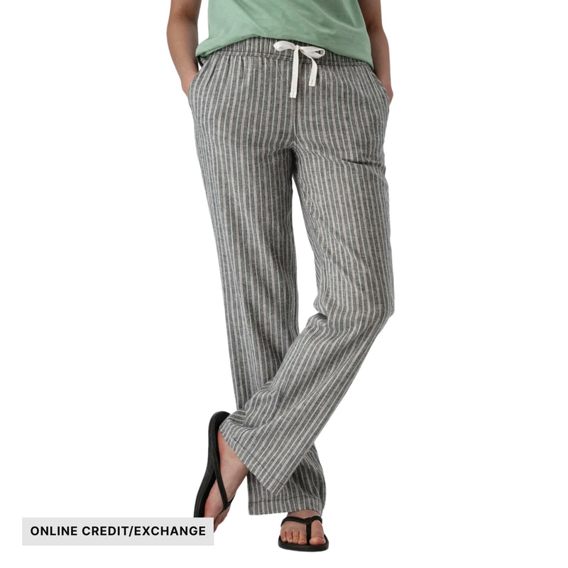 Aventura Women's Breezy Striped Pull On Pant - Black