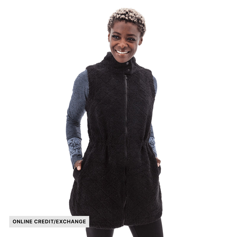 Aventura Women's Solstice Fleece Vest - Black