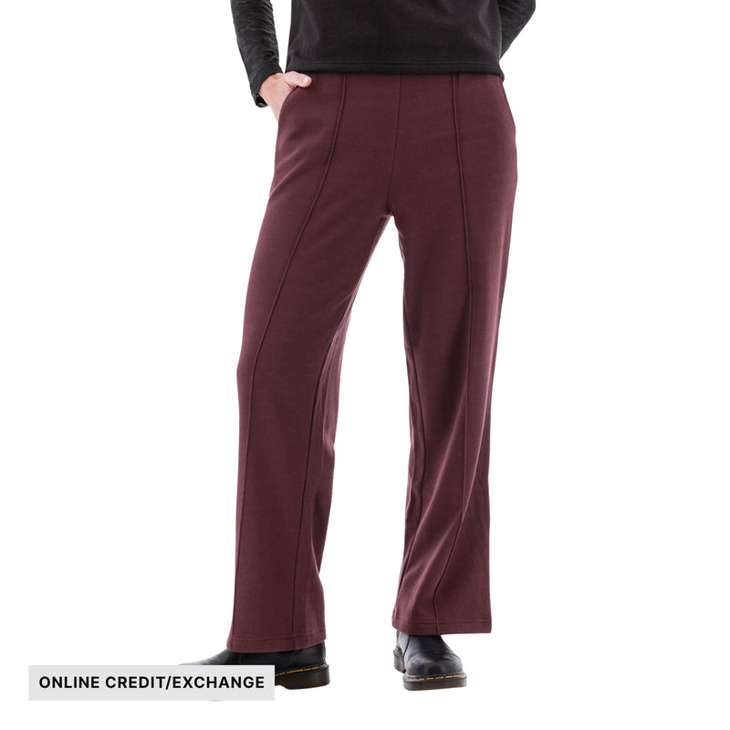 Aventura Women's Weekend Dogwalker Fleece Wide Leg Pant - Sassafras