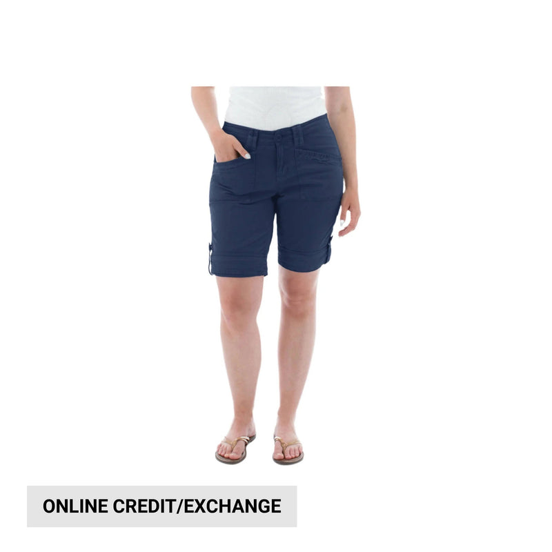Aventura Women's Arden Roll Up Organic Short - Insignia Blue