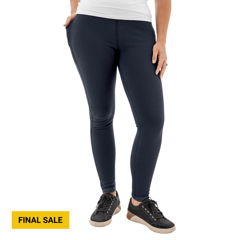 Aventura Women's Dog Walker Fleece Legging - Sky Captain