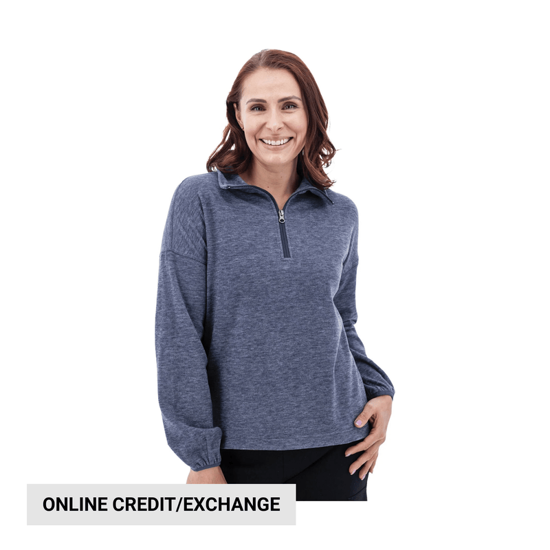 Aventura Women's McKenna Quarter Zip Fleece Pullover - Peacoat