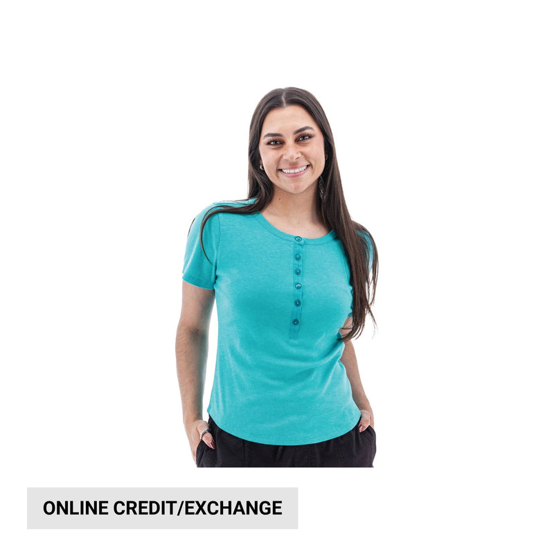 Aventura Women's Sandia Henley Tee - Ceramic