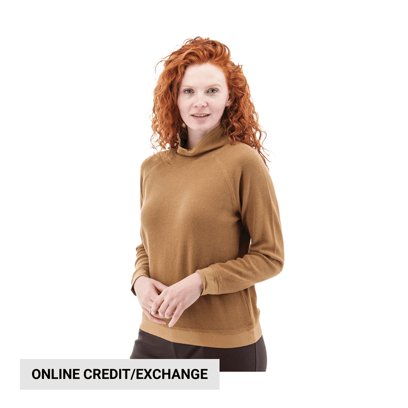 Aventura Women's Tiffi Cowl Neck Top - Tobacco Brown