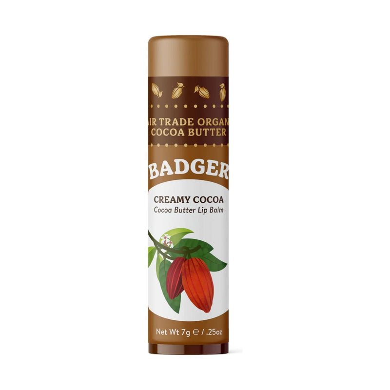 Badger Organic Cocoa Butter Lip Balm - Creamy Cocoa