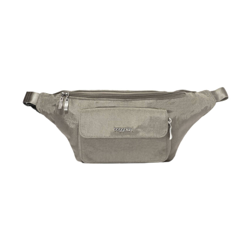 Baggallini Modern Everywhere Waist Pack Sling - Sterling Shimmer