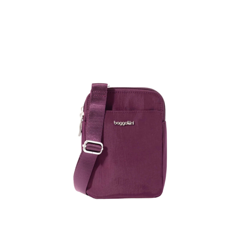 Baggallini Modern Take Two RFID Crossbody - Mulberry